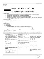 giáo án đại số 7 học kì I đủ 4 cột