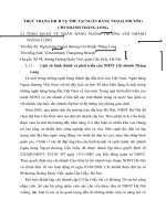 THỰC TRẠNG DỊCH VỤ THẺ TẠI NGÂN HÀNG NGOẠI THƯƠNG CHI NHÁNH THĂNG LONG