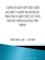 Tập huấn - Bộ GD 1