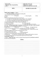 ĐỀ VÀ ĐÁP ÁN KIỂM TR A ( 10-11)