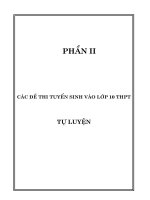 BO DE THI VAO 10 HAY