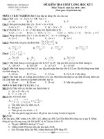 De thi ky I- Dap an toan 8