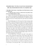 TÌNH HÌNH THỰC TẾ CÔNG TÁC KẾ TOÁN THÀNH PHẨM TIÊU THỤ THÀNH PHẨM Ở CÔNG TY CƠ KHÍ HÀ NỘI