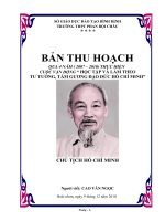 bản thu hoạch 4 năm thực hiện cuộc vận động