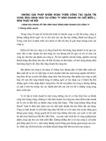 Những giải pháp nhằm hoàn thiện công tác quản trị cung ứng hàng hoá tại công ty kinh doanh và chế biến lương thực Hà Nội