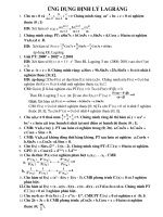 Ứng dụng định lý Lagrange