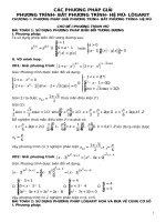 Chuyên đề LTĐH-ĐẠI SỐ:TẤT CẢ CÁC CHUYÊN ĐỀ