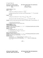 ĐỀ THI HK1-LỚP 12 (2010-2011)