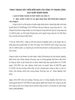 THỰC TRẠNG XÚC TIẾN HỖN HỢP CỦA CÔNG TY TRONG LĨNH VỰC XUẤT NHẬP KHẨU