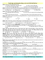 Tuyển tập các bài dao động cơ từ đề thi thử ĐH