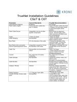 KRONE - Guide Book - Installation for Truenet C5eT & C6T
