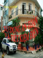 sử dụng an toàn và tiết kiệm điện