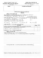 ĐỀ KIỂM TRA ĐẠI SỐ CHƯƠNG 2