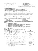 ĐỀ THI VÀ ĐÁP ÁN THI HỌC KÌ I - MÔN VẬT LI 9 ( 2010 - 2011 )