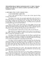 TÌNH HÌNH HOẠT ĐỘNG KINH DOANH VÀ THỰC TRẠNG CÔNG TÁC QUẢN LÝ CHẤT LƯỢNG TẠI CÔNG TY HỮU NGHỊ ĐÀ NẴNG