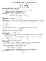 Đề&HD TS ĐH Toán 2010 số 45