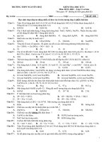 Đề mẫu thi HKI Hóa 11 số 10