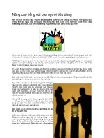 Nâng cao tiếng nói của người tiêu dùng