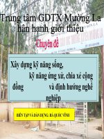 CHUYÊN ĐỀ RÈN LUYỆN KỸ NĂNG SỐNG