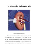 Đề phòng nhiễm khuẩn đường niệu