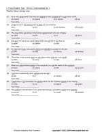 Intermediate - Errors in sentences