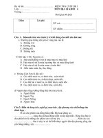 Đề kiểm tra Học kì I_Địa lí lớp 4_1