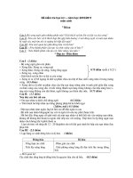 đề và đáp  án KTHK môn sinh 9