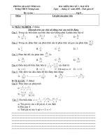 kiểm tra đại số lớp 8 chương II tiết 36