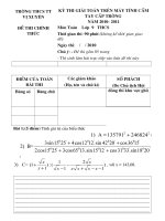 thi giai toan bằng máy tính cầm tay