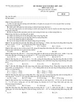 THI HKI LÝ 11- ĐỀ 03( 2010 - 2011)