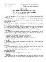 MOT DOI MOI 2010 - 2011