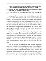 DỊCH VỤ NGÂN HÀNG TRONG HOẠT ĐỘNG KINH DOANH CỦA SỞ GIAO DỊCH NGÂN HÀNG CÔNG THƯƠNG VIỆT NAM