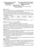 Đề thi HSG Trường chọn thi HSG tỉnh 2011