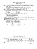 đề thi HK I vật li 9