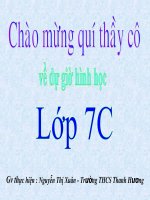 Tiết 20 - Hai tam giác bằng nhau ( Đã chỉnh sửa)