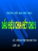 dấu hiệu chia hết cho 5 cực hay( có sử dung violet)