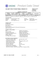 KRONE - Datasheet - Cat 6 - Cable - TN6TMT-GYII