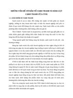 NHỮNG VẤN ĐỀ CƠ BẢN VỀ CẠNH TRANH VÀ NĂNG LỰC CẠNH TRANH CỦA CTCK