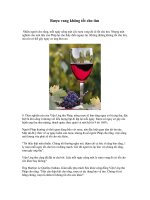 Rượu vang không tốt cho tim