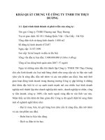 KHÁI QUÁT CHUNG VỀ CÔNG TY TNHH TM THỤY DƯƠNG