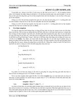 HÀM VÀ LỚP TEMPLATE