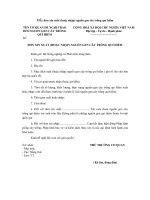 Mẫu đơn xin xuất (hoặc nhập) nguồn gen cây trồng quí hiếm