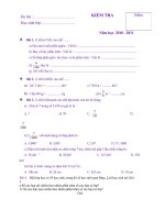 kiem tra thang 12 va on thi hkI