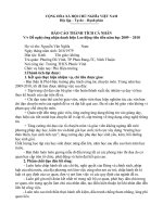 Các Báo cáo ở trường THCS