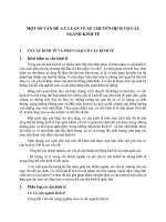 MỘT SỐ VẤN ĐỀ  LÝ LUẬN VỀ SỰ CHUYỂN DỊCH CƠ CẤU NGÀNH KINH TẾ