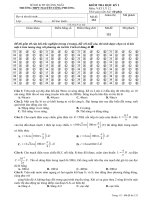 Đáp án & đề ktra HK1 Lý 12 (new)