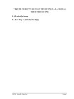 THỰC TẾ NGHIỆP VỤ KẾ TOÁN TIỀN LƯƠNG VÀ CÁC KHOẢN TRÍCH THEO LƯƠNG