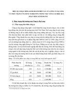 HIỆU QUẢ HOẠT ĐỘNG KINH DOANH HIỆN NAY CỦA CÔNG TY HẠ LONG VÀ THỰC TRẠNG ỨNG DỤNG MARKETING TRONG VIỆC NÂNG CAO HIỆU QUẢ