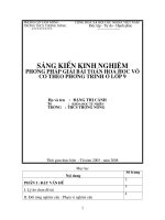 Sáng Kiến Kinh nghiệm hay(Hóa Học)