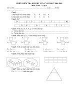Đề KTĐK lần 1 - Toán 1